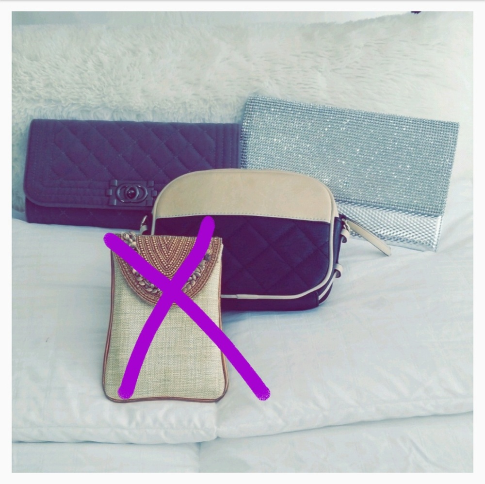 Bundle of 3 evening/party/clutch bags